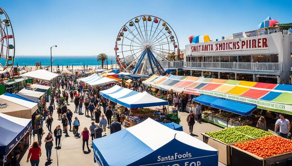 Santa Monica Pier sustainable and locally-sourced food options Santa Monica Pier sustainable and locally-sourced food options