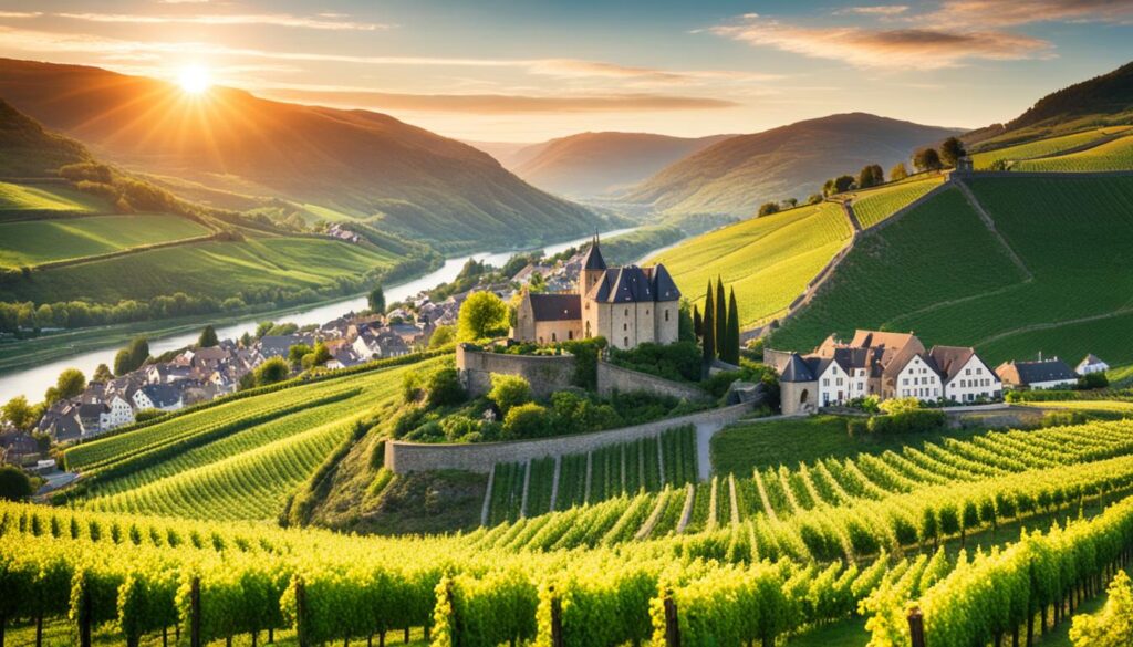 Scenic Moselle Valley Vineyards Scenic Moselle Valley Vineyards