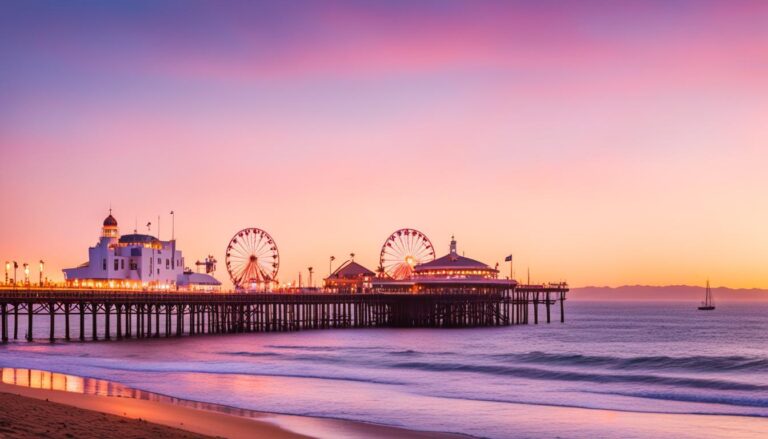 Sunset cruise Santa Monica Pier