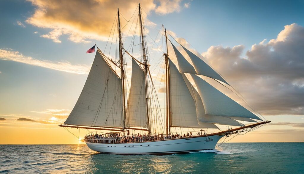 Sunset cruises on a schooner in Key West Sunset cruises on a schooner in Key West