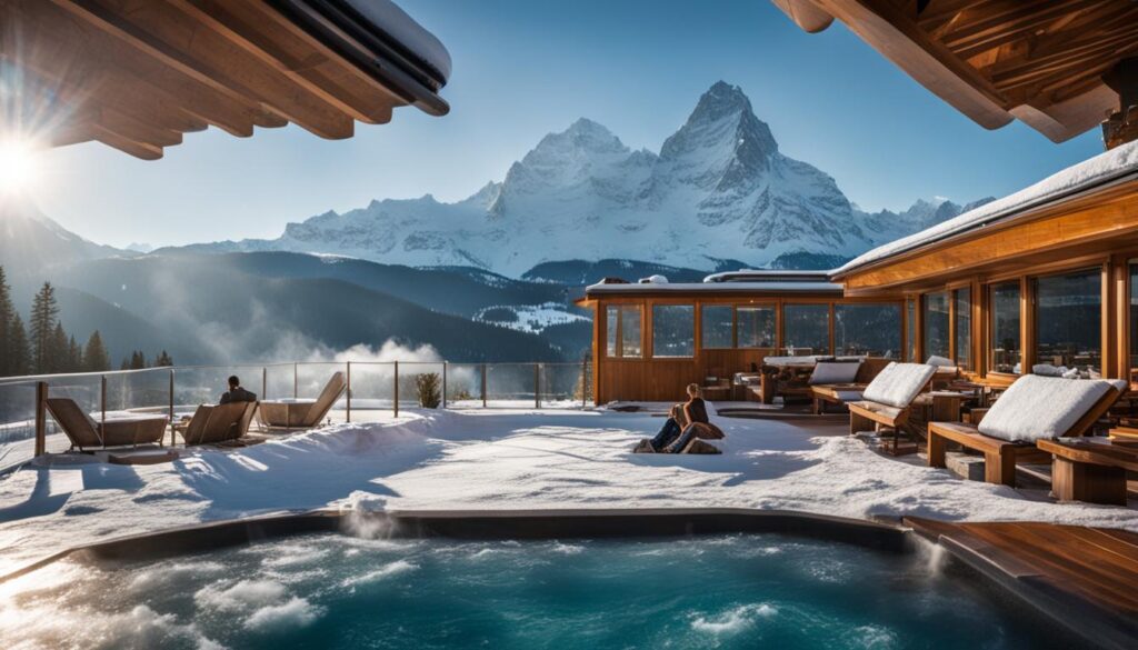 Swiss thermal baths and spas during winter Swiss thermal baths and spas during winter