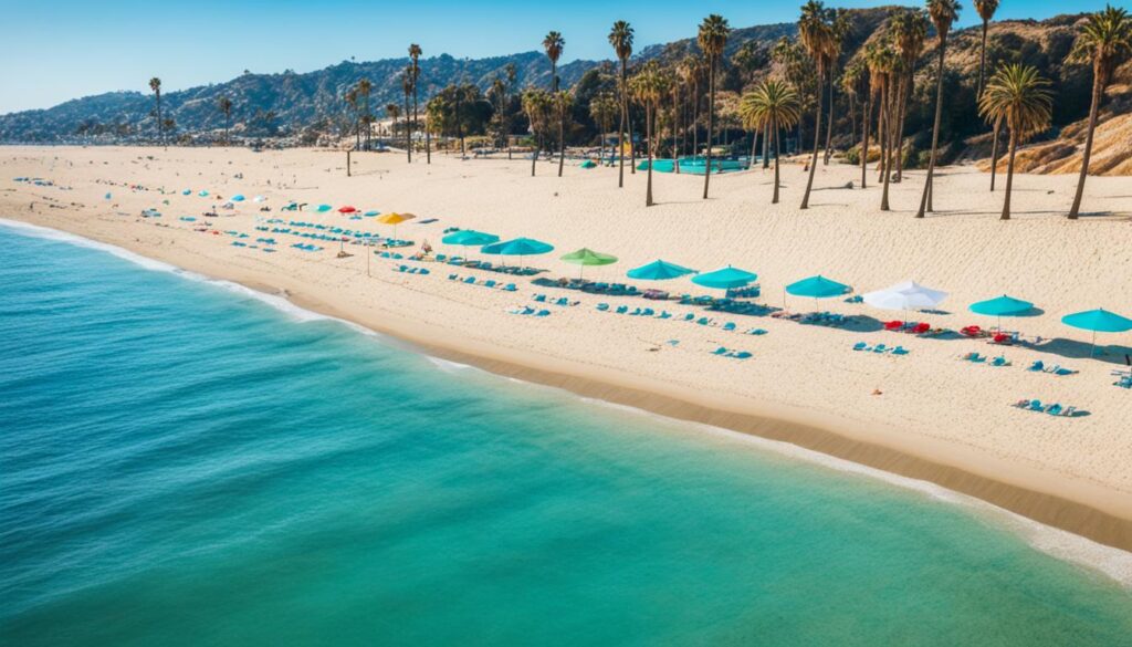 Tranquil beaches in Los Angeles Tranquil beaches in Los Angeles