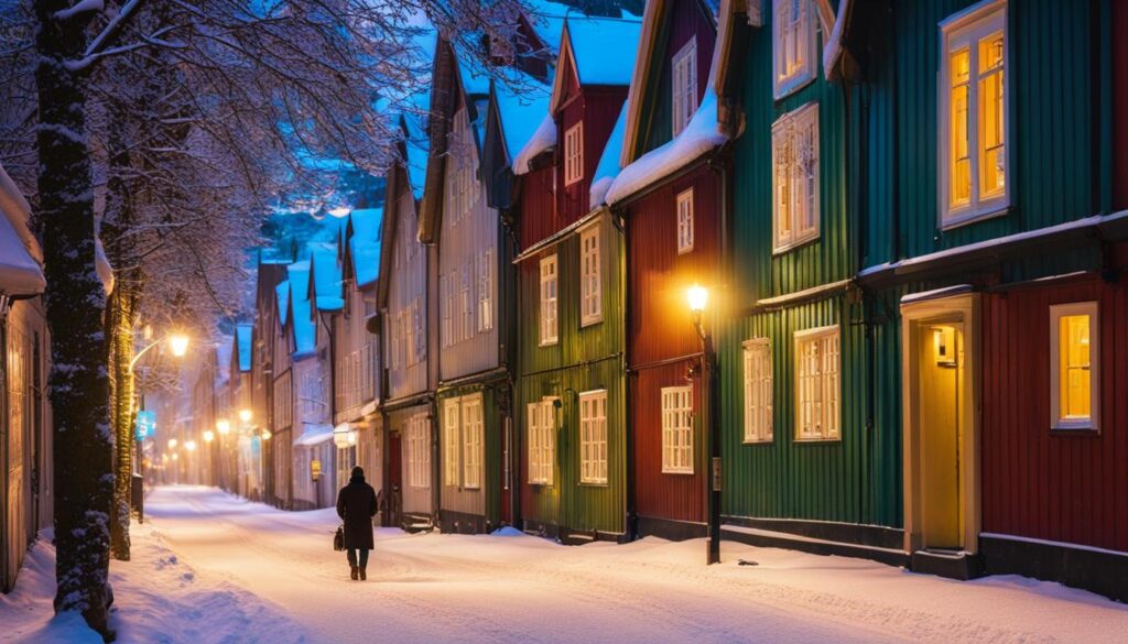 Traveling alone in Trondheim during winter Traveling alone in Trondheim during winter