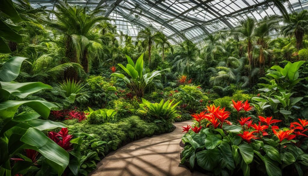 Tropical plants at the Greenhouses at the Botanical Gardens Tropical plants at the Greenhouses at the Botanical Gardens