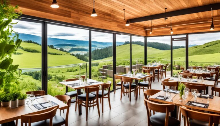 Vegan and vegetarian restaurants with stunning views