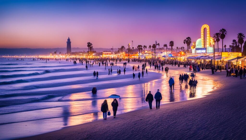 Venice Beach after dark Venice Beach after dark