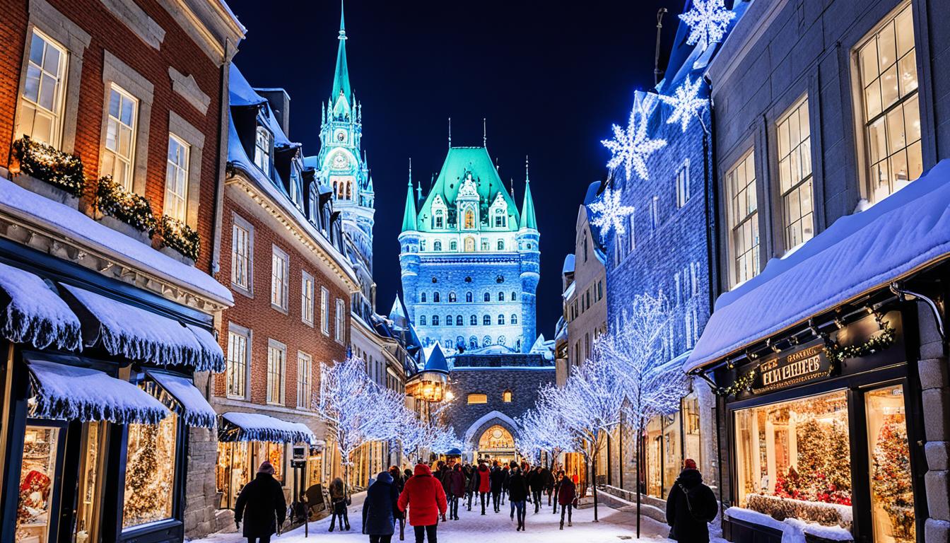 Old Quebec in winter