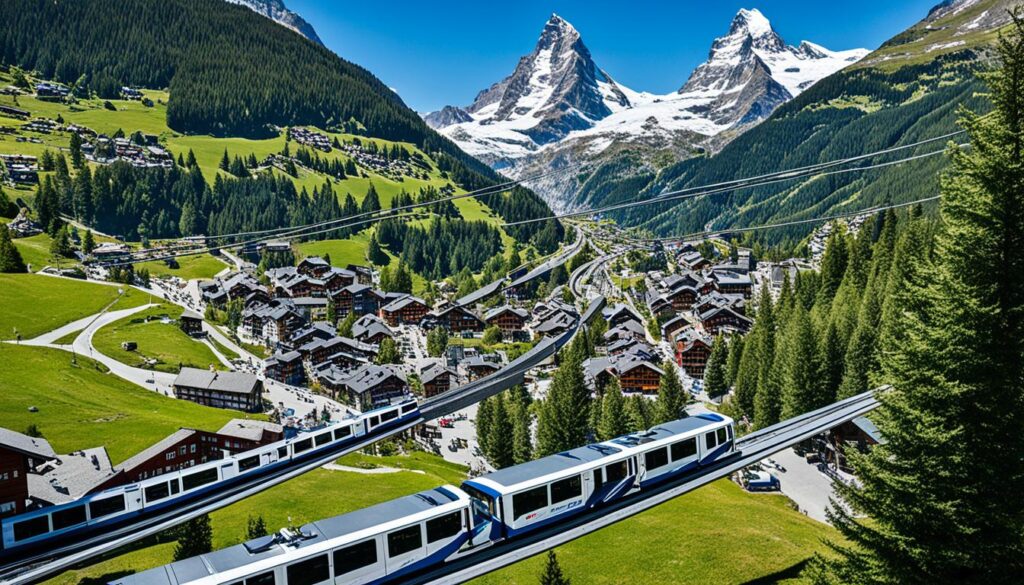 Zermatt transportation system Zermatt transportation system