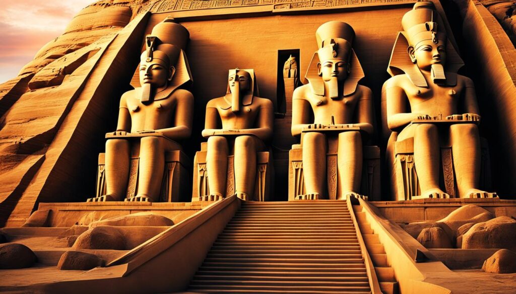 ancient temple in Abu Simbel ancient temple in Abu Simbel