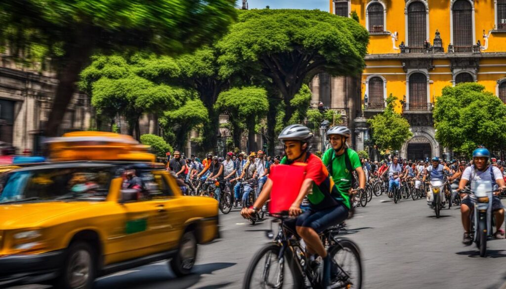 biking in Mexico City biking in Mexico City