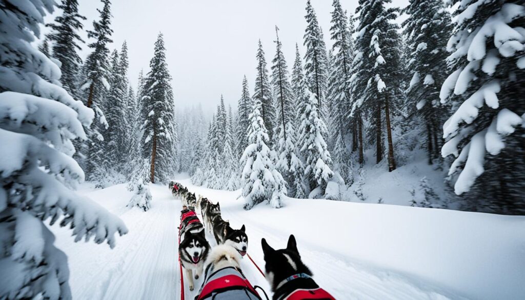 dog sledding dog sledding