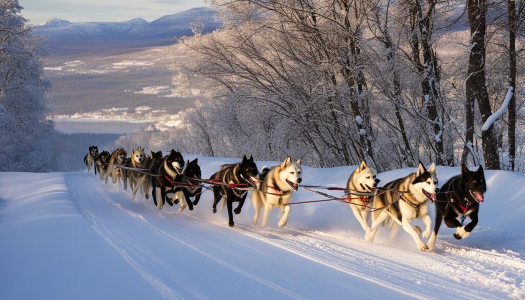 dog sledding in Tromsø dog sledding in Tromsø