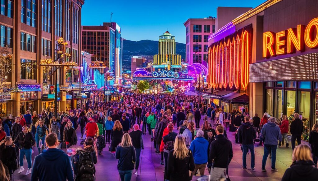 downtown Reno nightlife downtown Reno nightlife