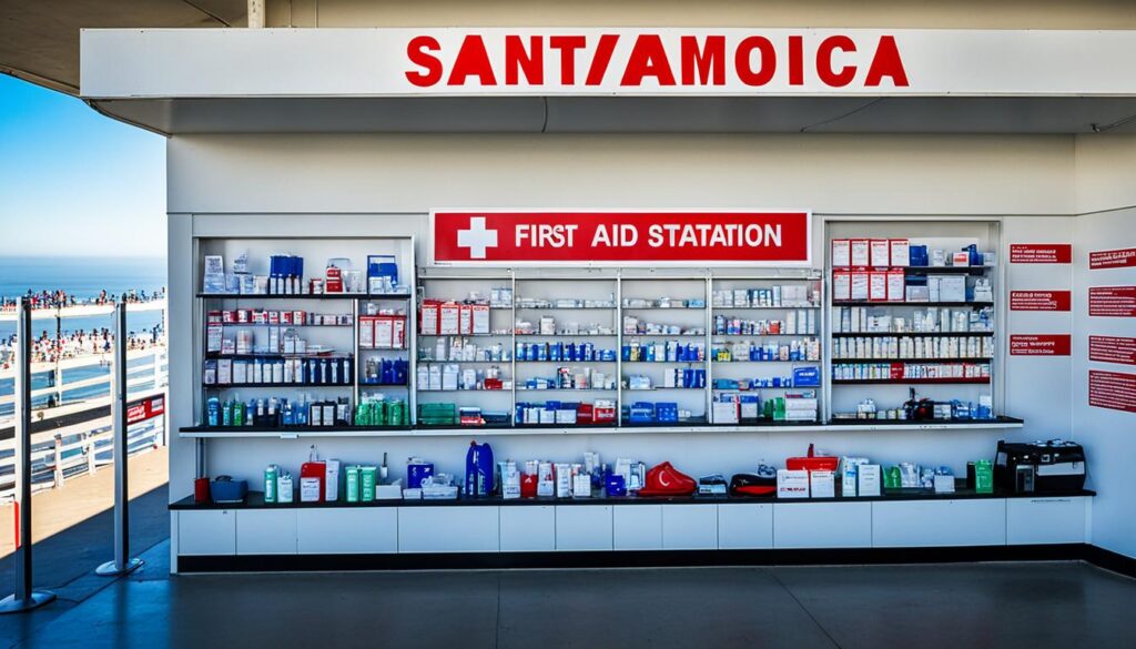 first aid at Santa Monica Pier first aid at Santa Monica Pier