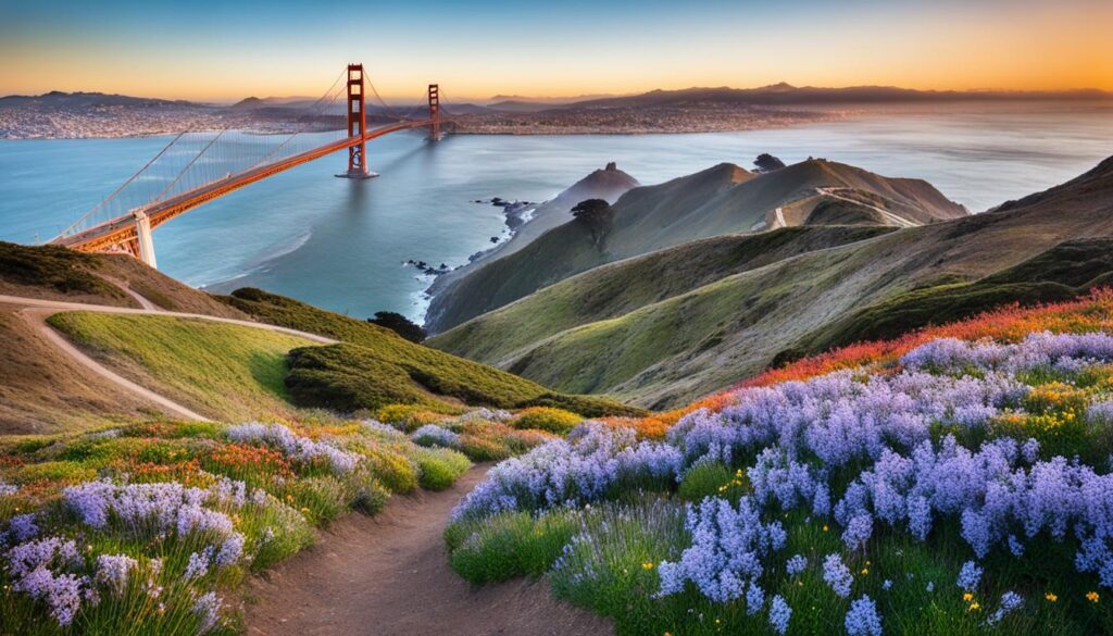 hiking trails overlooking San Francisco hiking trails overlooking San Francisco