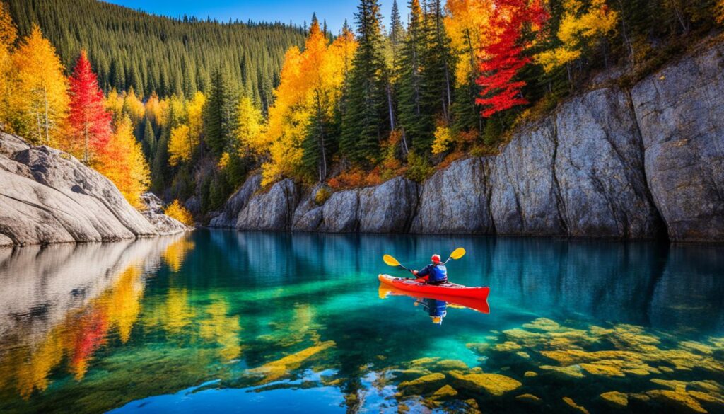 paddling in Canadian lakes paddling in Canadian lakes