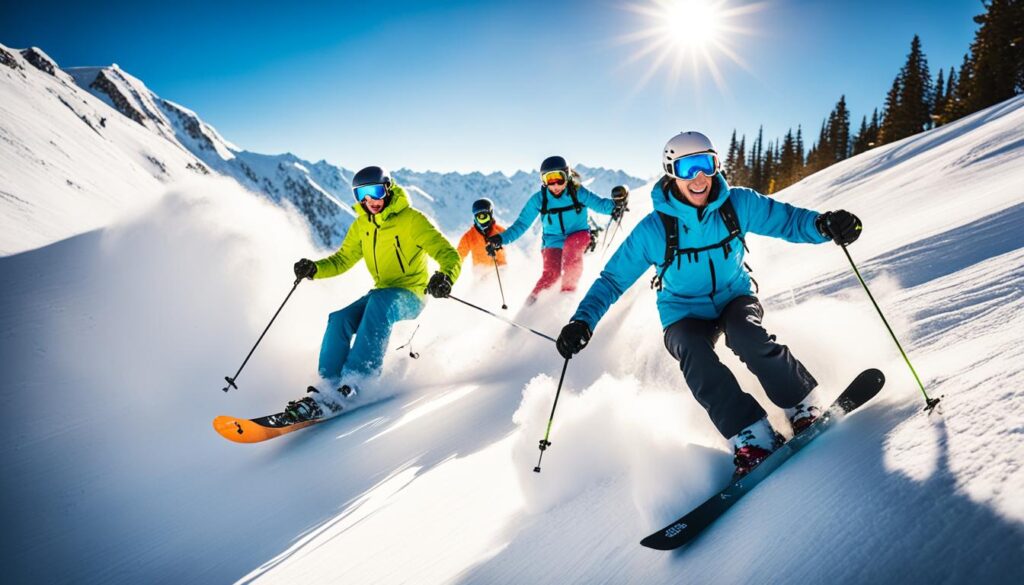 ski and snowboard ski and snowboard