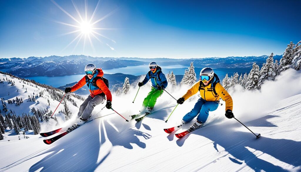 skiing Lake Tahoe skiing Lake Tahoe