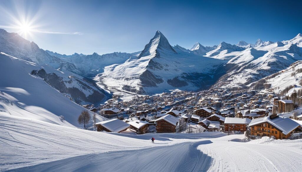 skiing in Zermatt skiing in Zermatt