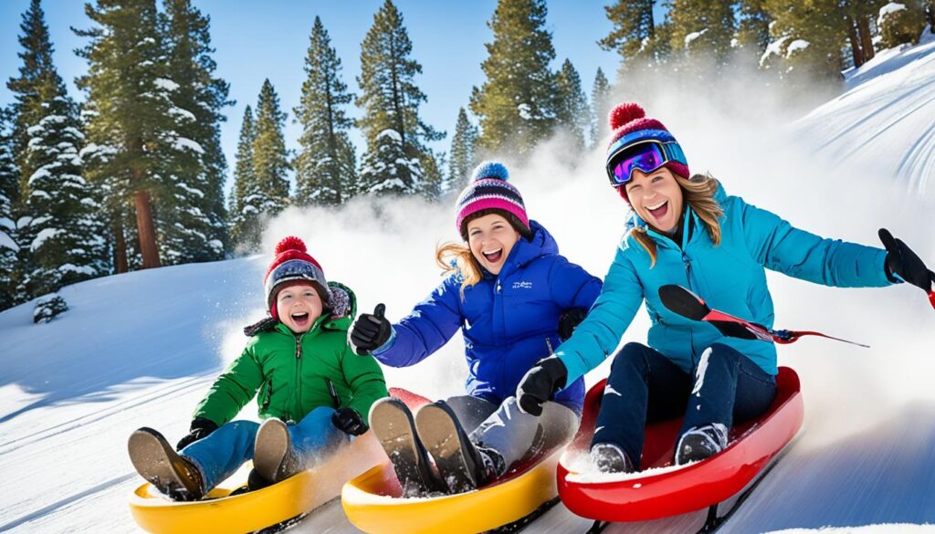 sledding in Lake Tahoe sledding in Lake Tahoe