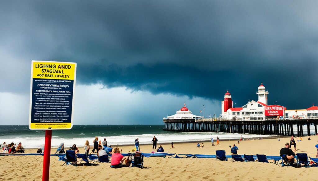 weather safety at Santa Monica Pier weather safety at Santa Monica Pier