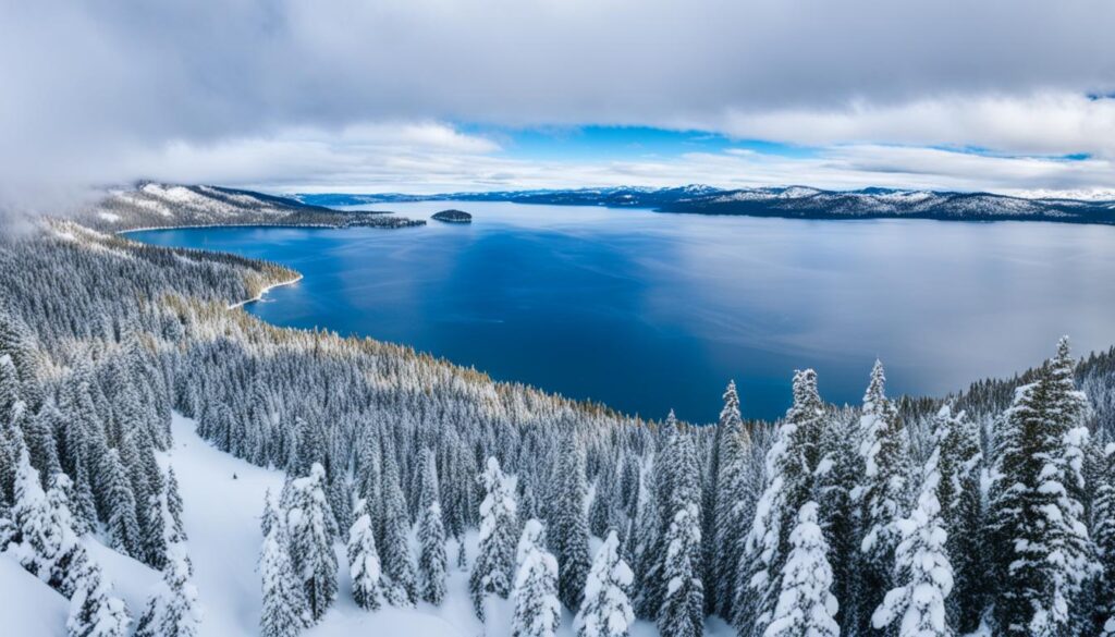 winter in Lake Tahoe winter in Lake Tahoe
