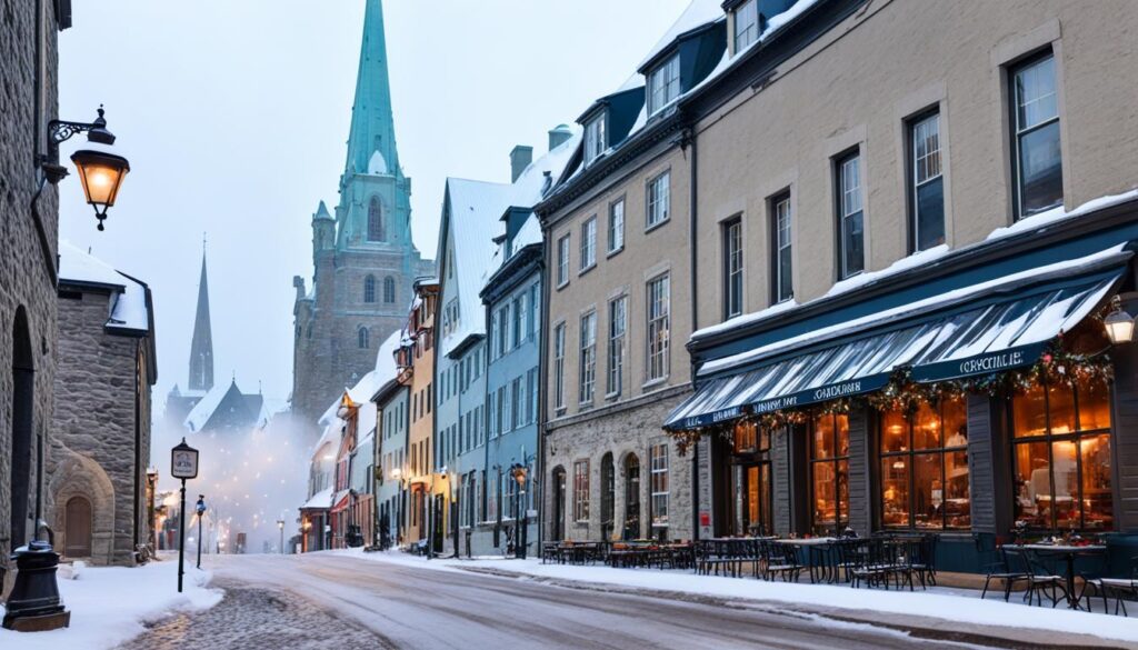 winter in Quebec City winter in Quebec City