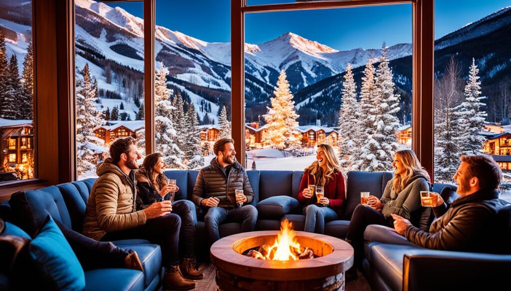 Aspen après ski scene Aspen après ski scene