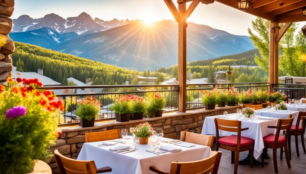 Boulder restaurant with mountain views Boulder restaurant with mountain views