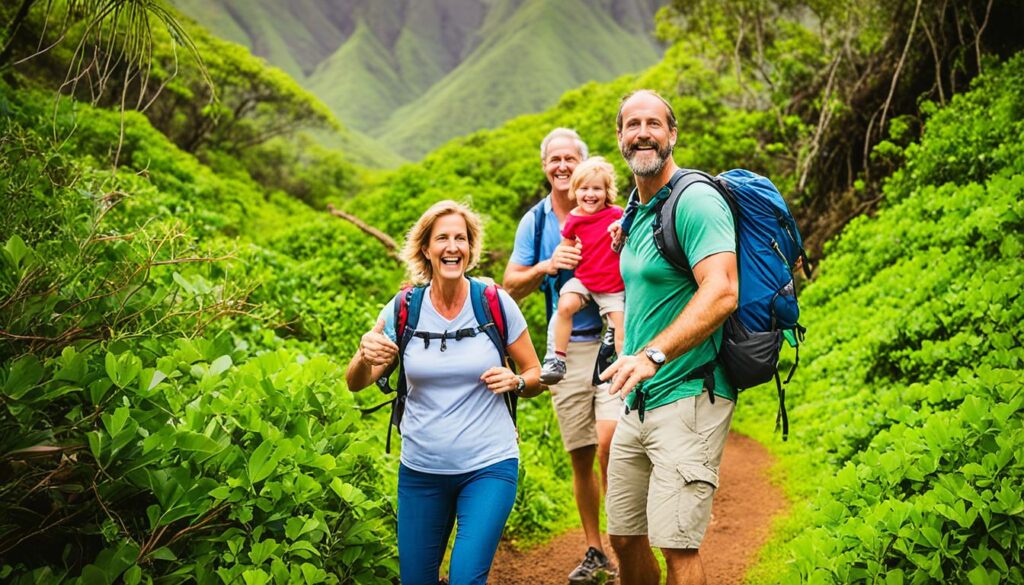 Family enjoying Molokai attractions Family enjoying Molokai attractions