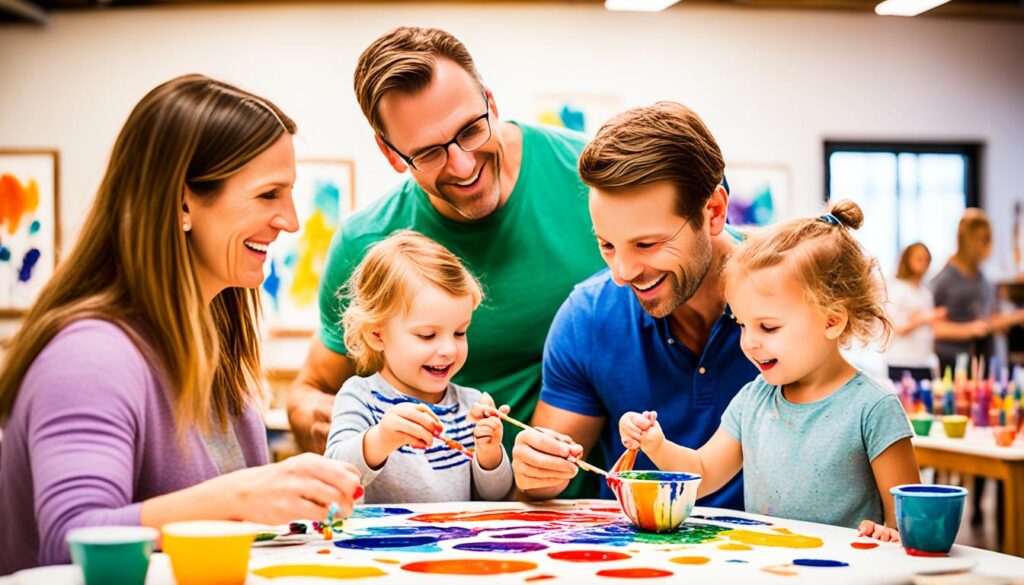Family painting pottery Family painting pottery