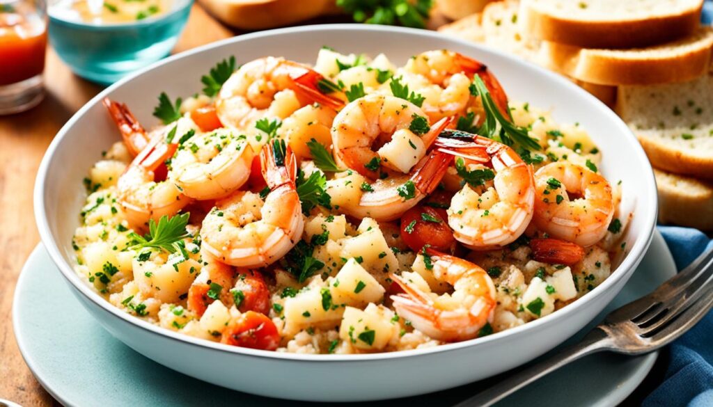 Garlic shrimp Garlic shrimp