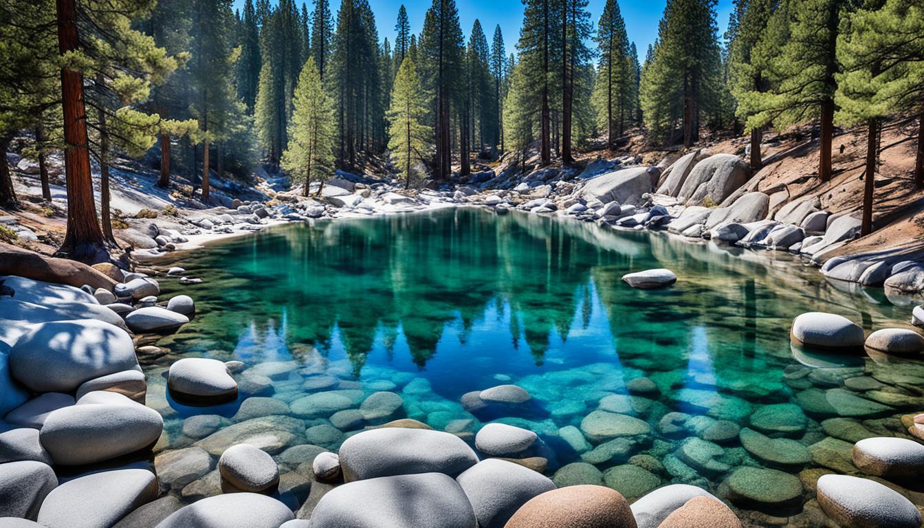Hidden hot springs in Lake Tahoe