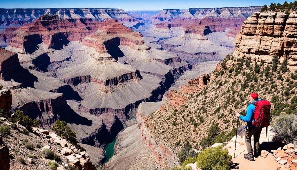 Hiking trails at the Grand Canyon Hiking trails at the Grand Canyon