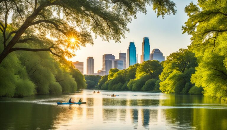 Kayaking and paddleboarding on Lady Bird Lake
