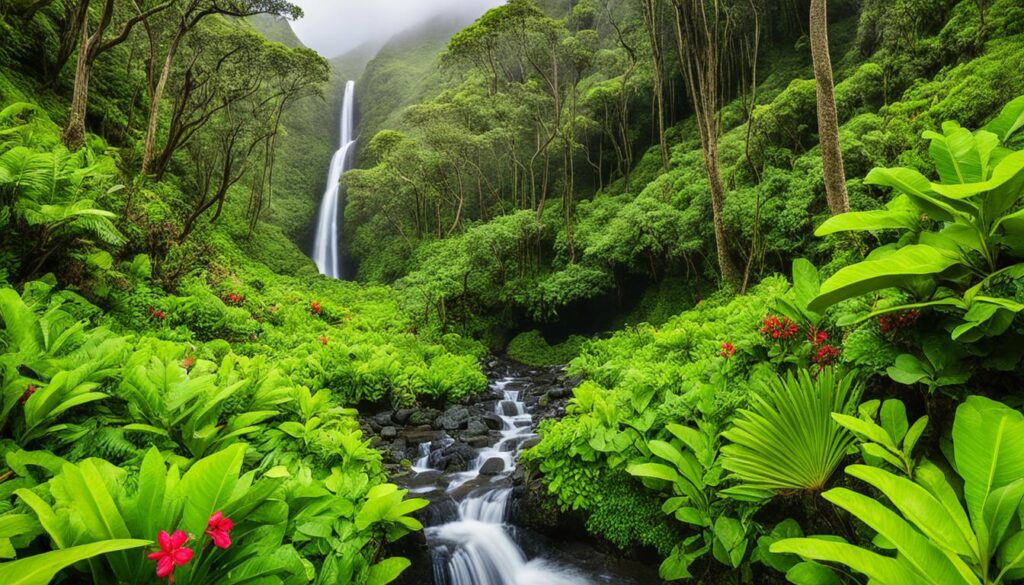 Molokai waterfall hike Molokai waterfall hike