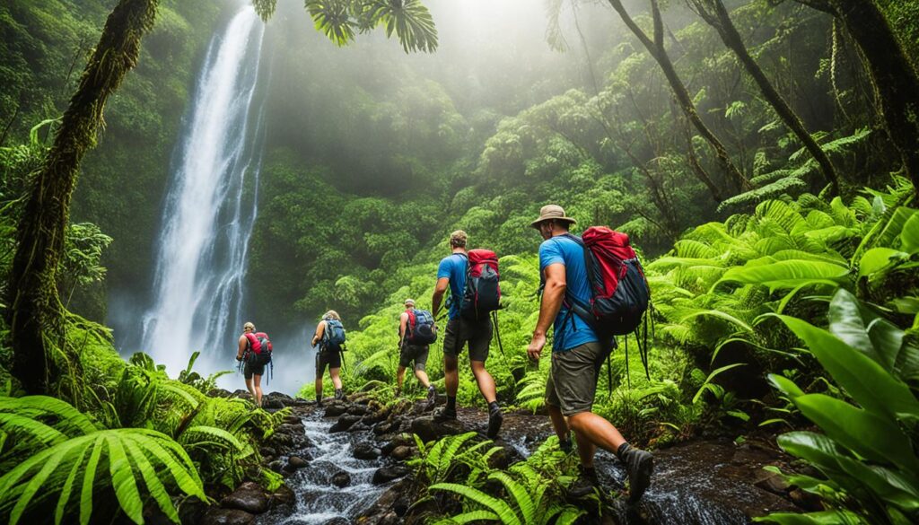 Molokai waterfall trekking Molokai waterfall trekking