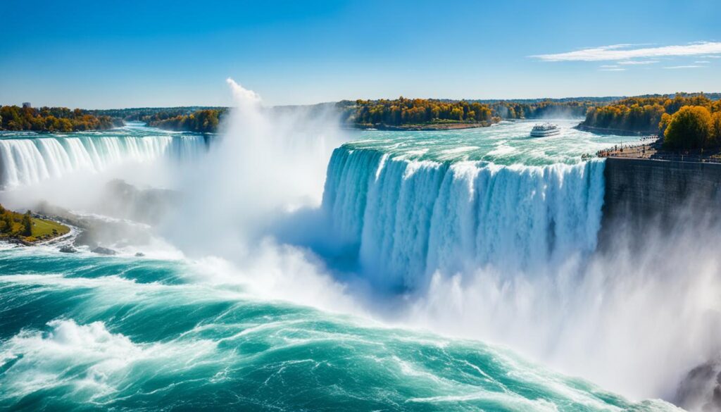 Niagara Falls during peak season Niagara Falls during peak season