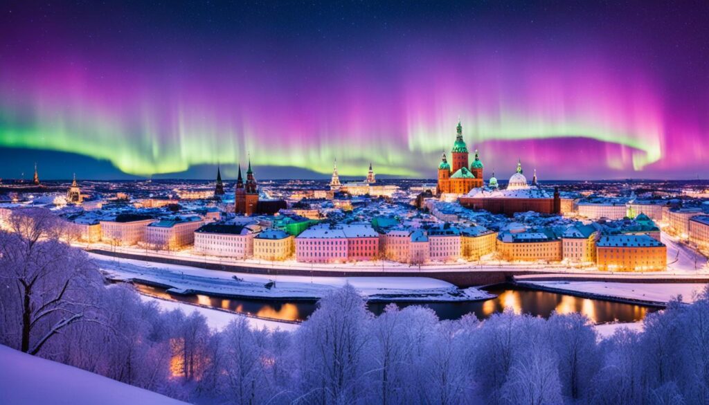 Northern Lights in Helsinki Northern Lights in Helsinki