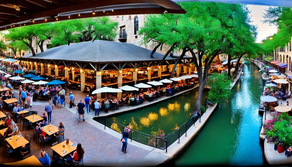 River Walk eateries with outdoor seating River Walk eateries with outdoor seating