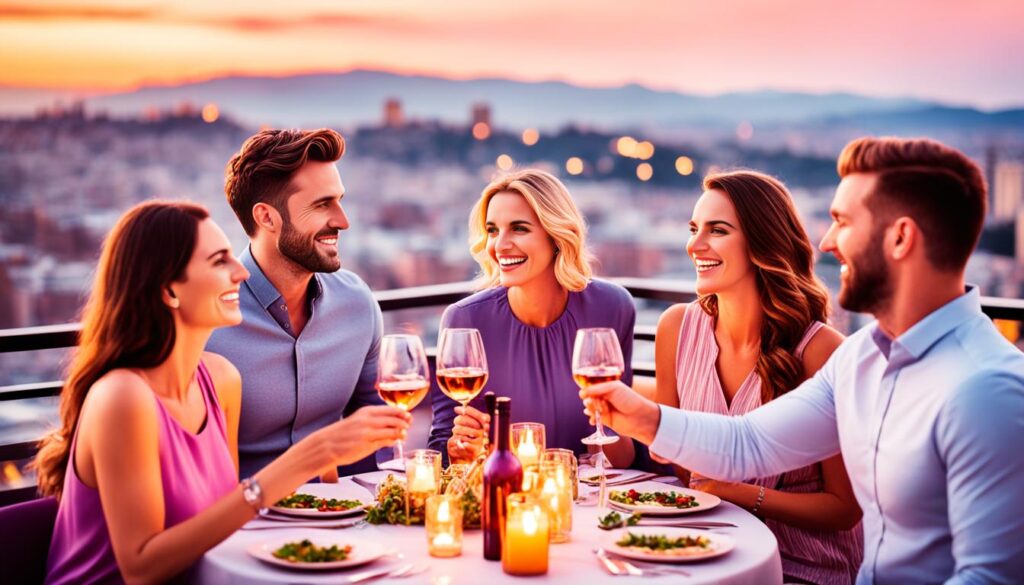Rooftop Dining with Breathtaking Cityscapes Rooftop Dining with Breathtaking Cityscapes