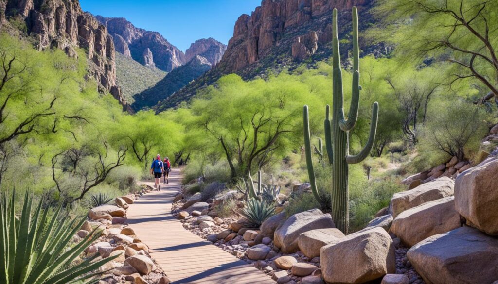 Sabino Canyon hiking trail Sabino Canyon hiking trail