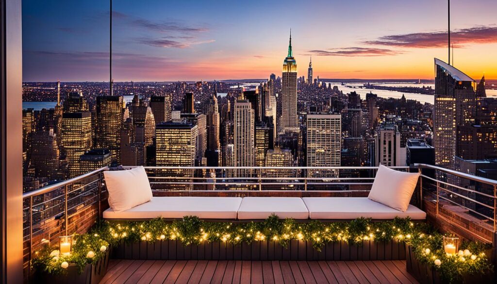 Scenic rooftop spots in New York City Scenic rooftop spots in New York City