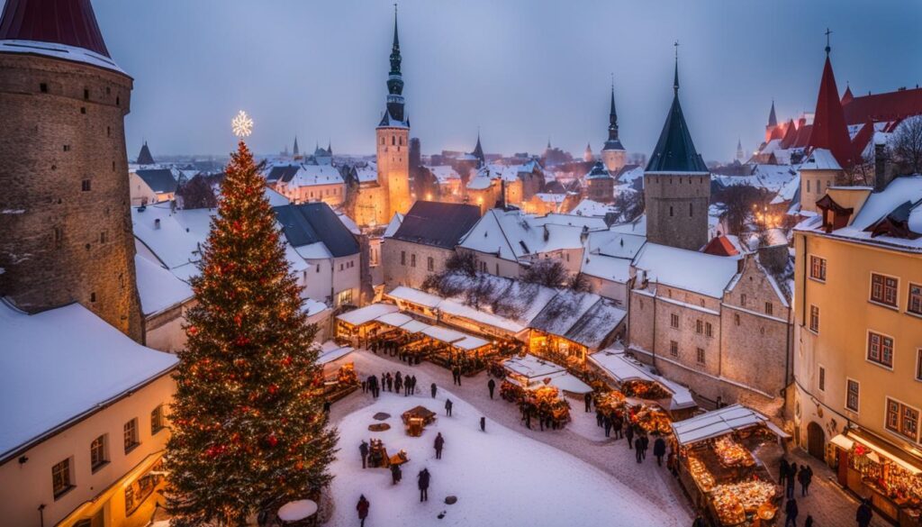 Tallinn Estonia winter view Tallinn Estonia winter view