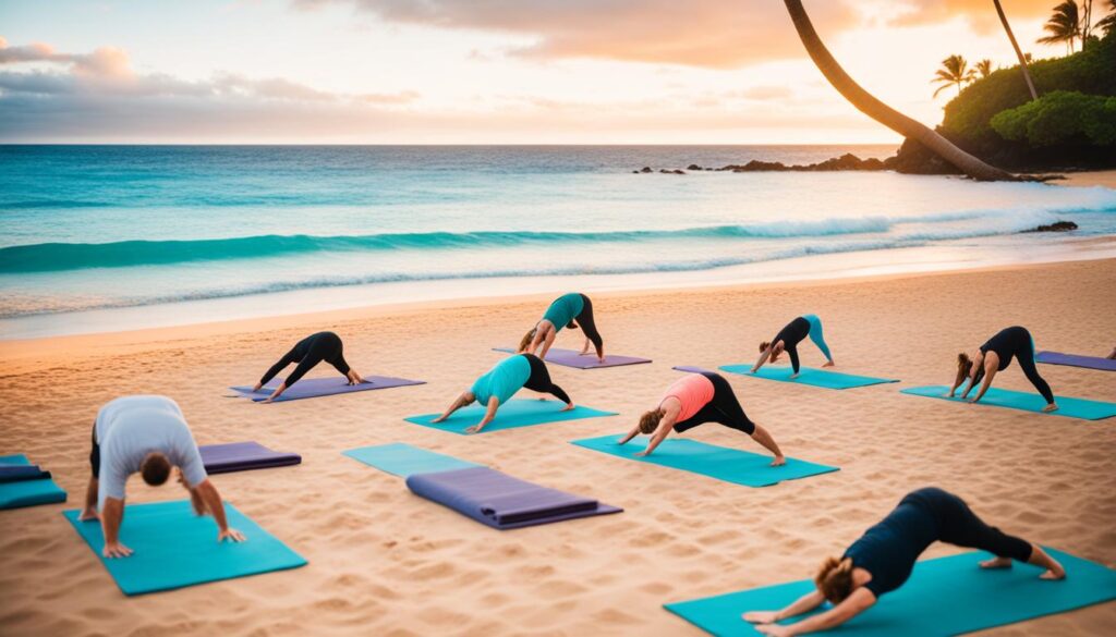 beachside yoga classes in Maui image beachside yoga classes in Maui image