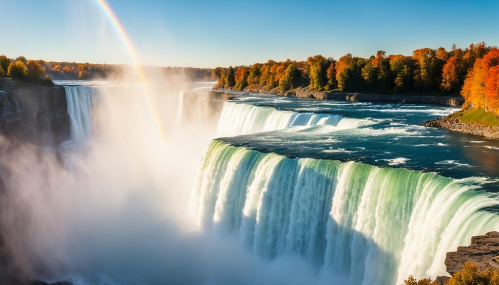 capturing the beauty of Niagara Falls at sunrise capturing the beauty of Niagara Falls at sunrise