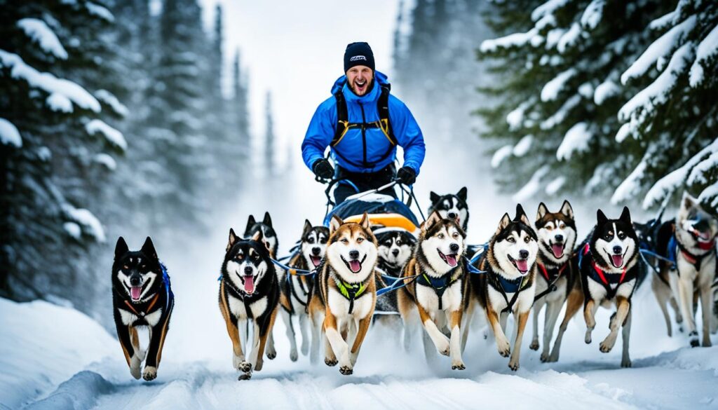 dog sledding dog sledding