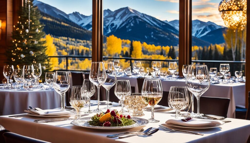 fine dining experience in Aspen fine dining experience in Aspen