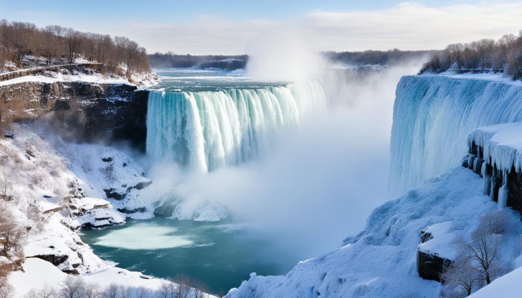 frozen Niagara Falls frozen Niagara Falls