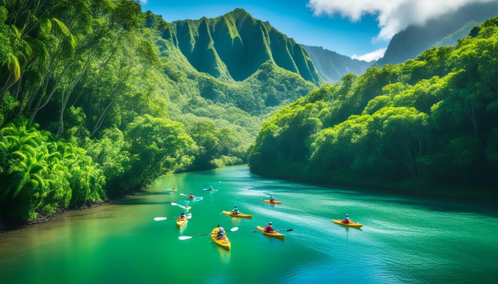 guided kayak excursions Wailua River guided kayak excursions Wailua River